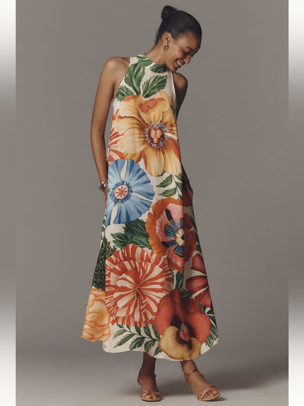 Farm Rio Halter Maxi Dress - Sz S